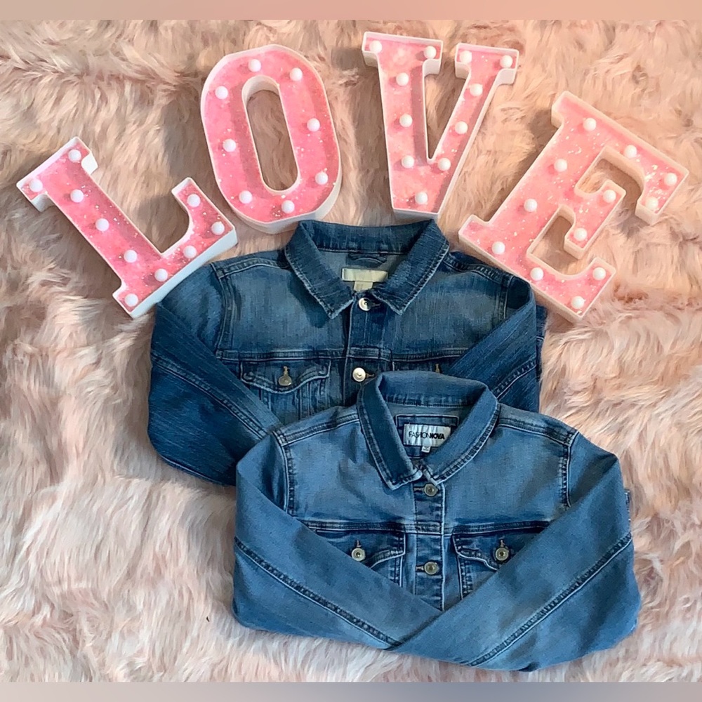 Women's Classic Blue Denim Jacket 2 Pack Bundle